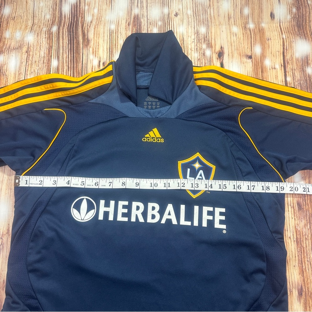 Adidas David Beckham LA Galaxy Soccer Men’s Jersey Size Large 2007 - Picture 10 of 16
